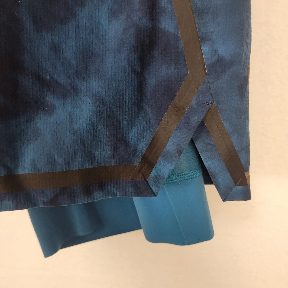 Lululemon Men's Surge Lined Shorts M blue tie-dye‎ reflective details